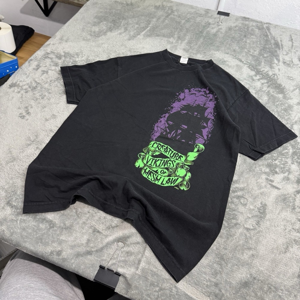 Vintage Creature Skateboards NHS Shirt Mens M Logo Graphic Skate Grunge RARE